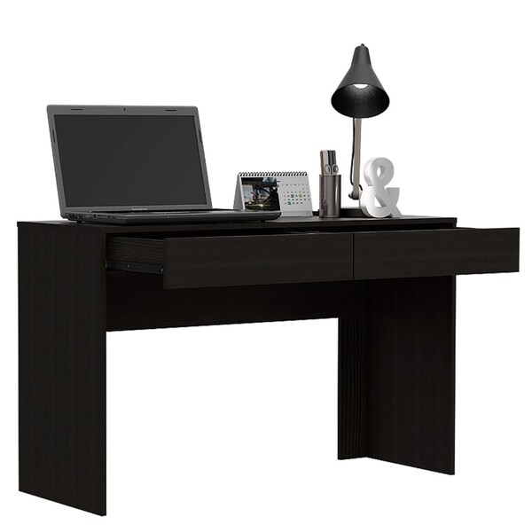 Tuhome 17.7 in. D X 29.5 in. H, 47.3 in. W X Laminate, Black - ELW5686
