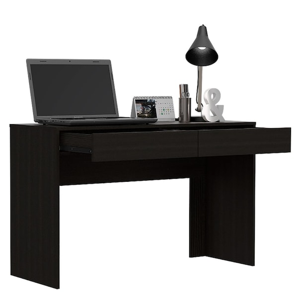 Tuhome 17.7 in. D X 29.5 in. H, 47.3 in. W X Laminate, Black - ELW5686