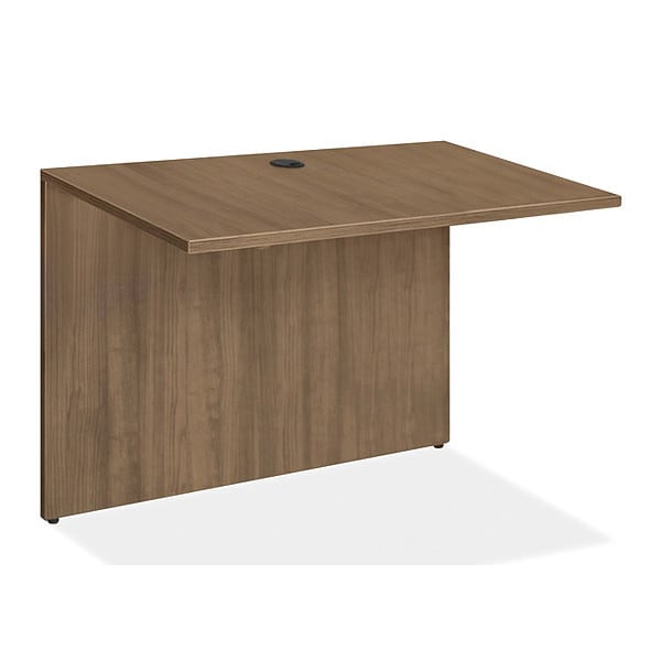 Lorell Bridge, 23.6" D X 29-1/2" H, 41.4" W X 3mm PVC (Edge), Walnut - LLR69982