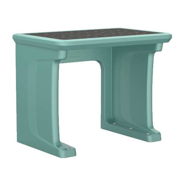 Cortech Freestanding Desk, 24 in D X 29 in H, 36 in W X Aqua - 7608AQ