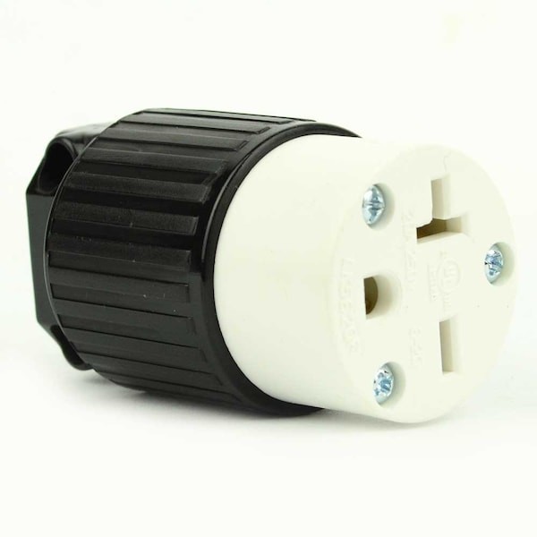 Superior Electric Straight Electrical Receptacle 3 Wire, 20 Amps, 250V, NEMA 6-20R - YGA022F