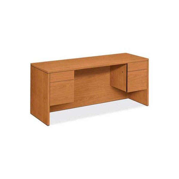 Hon HON Credenza with Double Pedestal - 60"W x 24"D x 29-1/2"H - Harvest - 10500 Series - HON10565CC