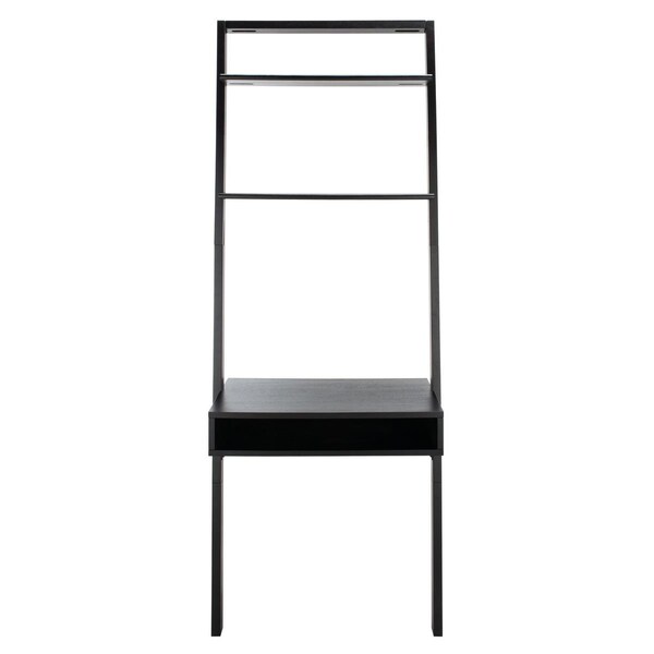 Safavieh Kamy 2 Shelf Leaning Desk, Black - DSK9401D