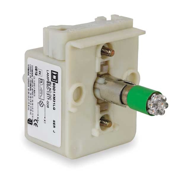Módulo de lámpara Schneider Electric, 30mm, 220-240V, Verde, LED - 9001KM7LG