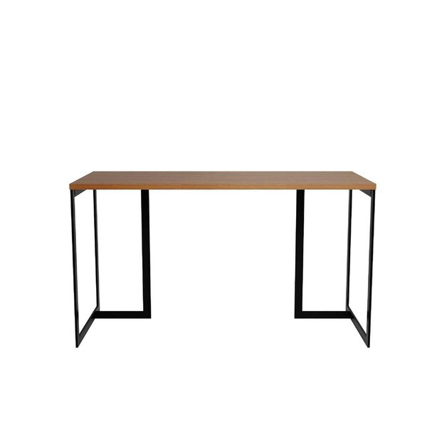 Designed To Furnish 53.15 in. Lexington Desk with Metal Base, Maple Cream - DE3068736