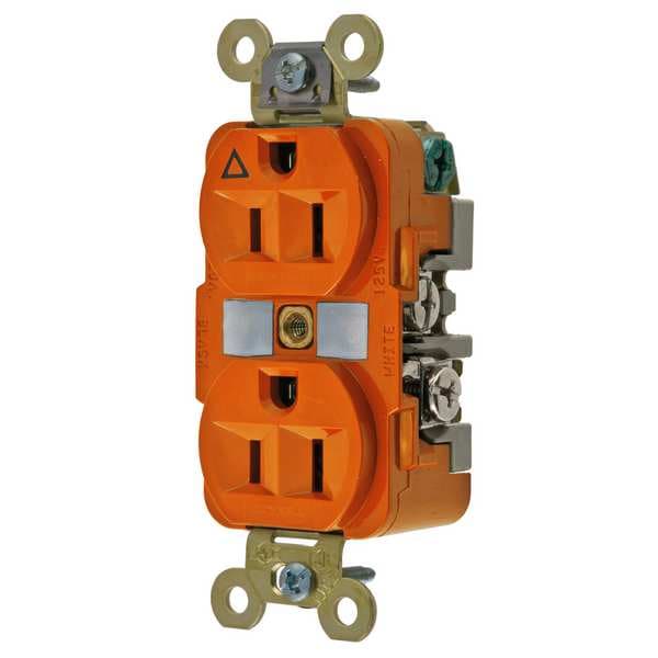 Hubbell 15A Duplex Receptacle 125VAC 5-15R OR - IG5262