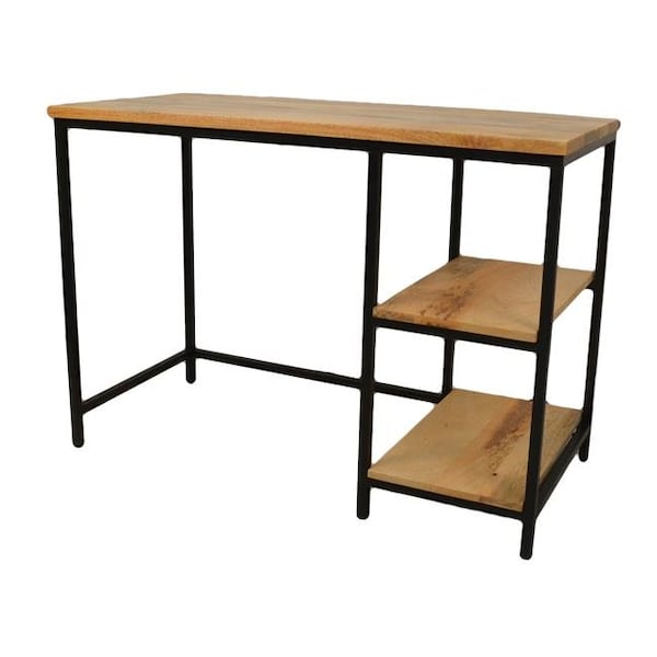 Carolina Cottage Carolina Cottage CF4220NMNGBK Brayden Desk - Natural & Black - 42 x 20 x 30 in. - CF4220NMNGBK