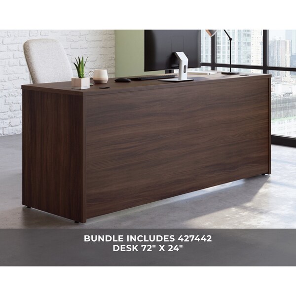 Officeworks By Sauder 22.992 in D X 29.291 in H, 105.984 in W X Engineered wood - 431505