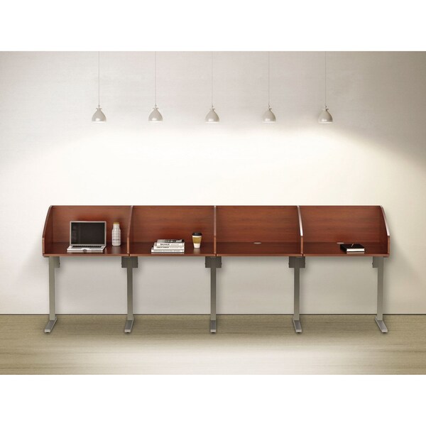 Linea Italia Study Carrels, 23-1/4 in D X 45-1/4 in H, 31.25" W X Laminate, Cherry - SC802CH