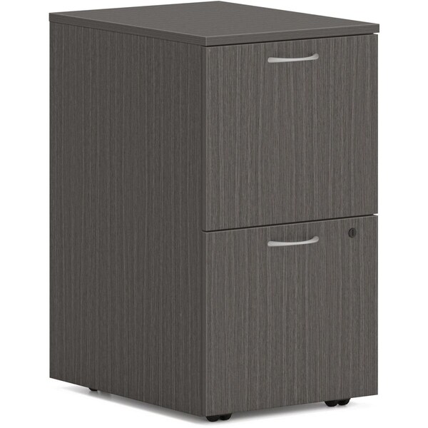 Juki Furniture 2 Drawer Mod Slate Teak Laminate Desk Component Pedestal, Slate Teak - JU2487049