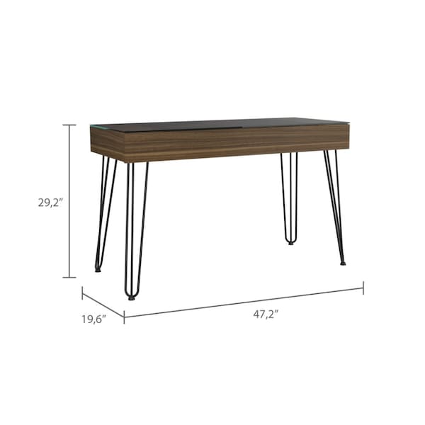 Tuhome 19.6 in. D X 29.2 in. H, 47.2 in. W X Laminate, Brown - ELG5971