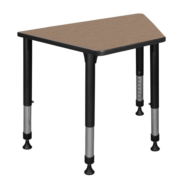Regency Adjustable Height Kids Learning School Desk, 36 in W X Wood, Metal, Noble Oak - TSD362319NO
