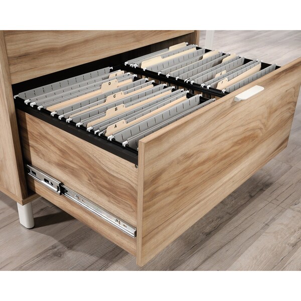 Sauder 65.12 in D X 29.76 in H, 65.35 in W X Engineered wood, Metal - 427478