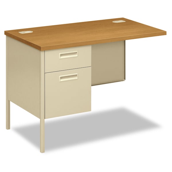 Hon Desk Return Metro Classic Workstation Return, Left, 24 in D X 29.5" H, 42" W X Metal, Harvest/Putty - HP3236L.C.L