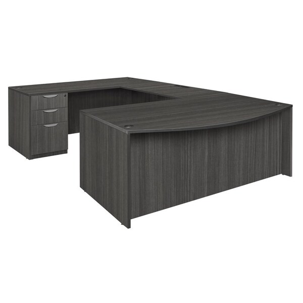 Regency Legacy U-Desks, 106 D X 29 H, 71 W X Wood, Ash Grey - LUDBFFP7135AG