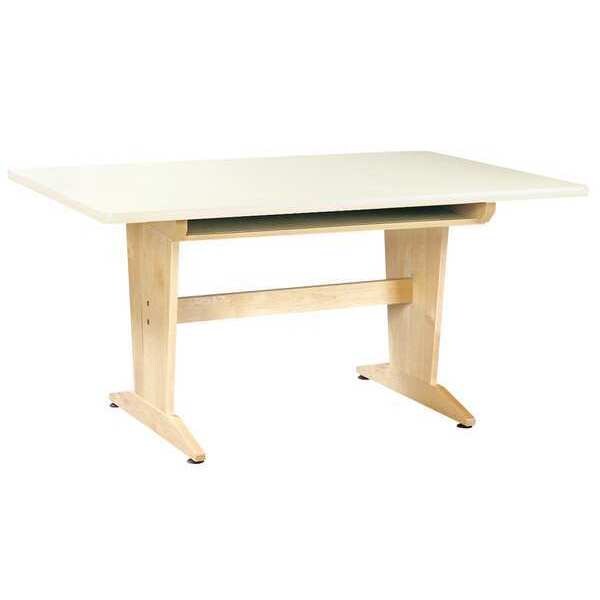 Diversified Spaces Art Table ART/PLANNING TABLE LAMINATE TOP W/BK, 42" D X 30" H, 60" W X Laminate - PT-61P