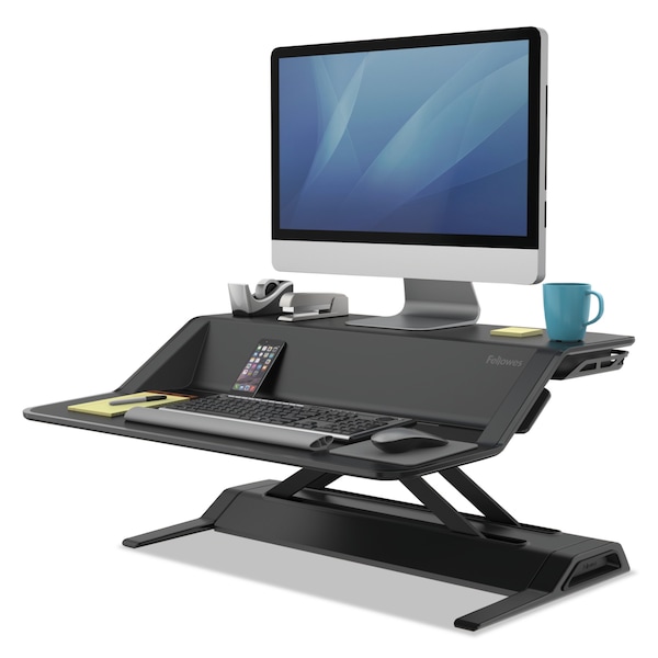 Fellowes Desks, 24.25" D X 22.5" H, 32.75" W X Black - 0007901