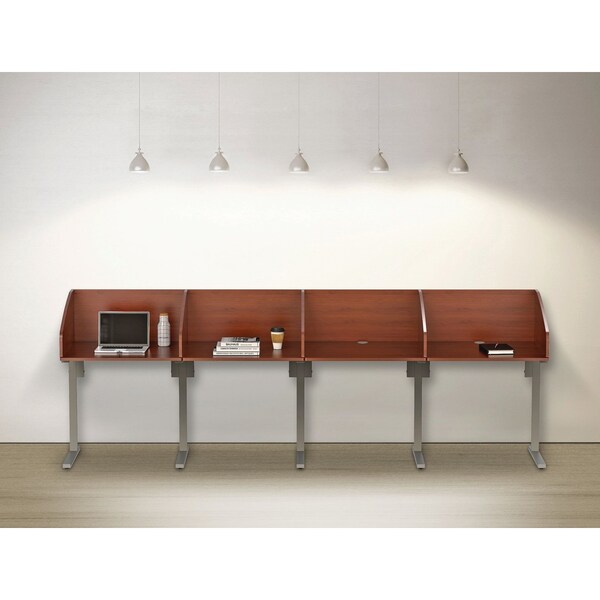 Linea Italia Study Carrels, 23-1/2 in D X 45-1/4 in H, 31.25" W X Laminate, Cherry - SC801CH