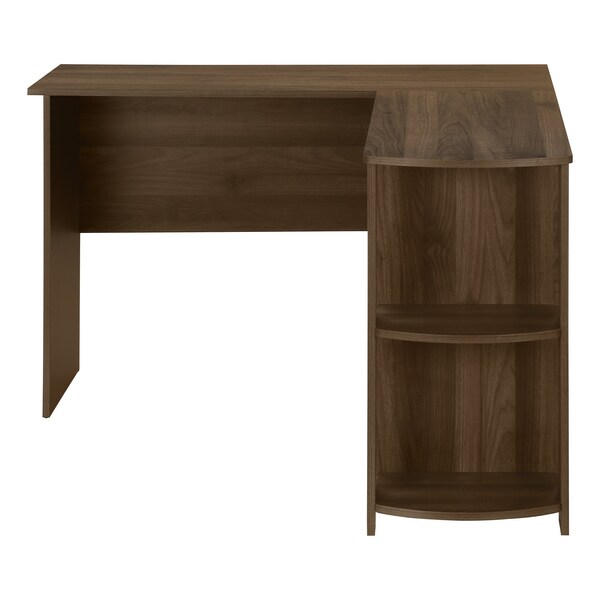 Monarch Specialties Computer Desk, Home Office, Corner, Storage Shelves, 48 in.L, L Shape, Work, Laptop, Brown Laminate - I 7721