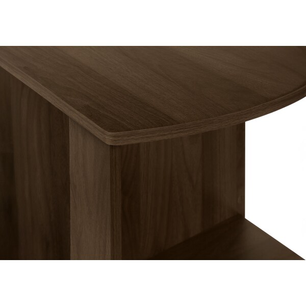 Monarch Specialties Computer Desk, Home Office, Corner, Storage Shelves, 48 in.L, L Shape, Work, Laptop, Brown Laminate - I 7721
