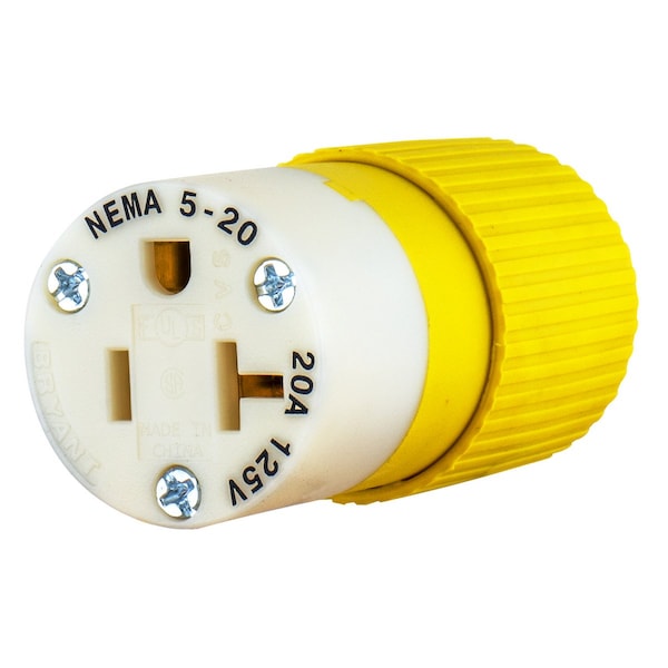 Bryant Straight Blade Device, Female Connector Body, Corrosion Resistant, Industrial/Commercial Grade - BRY5369NCCR