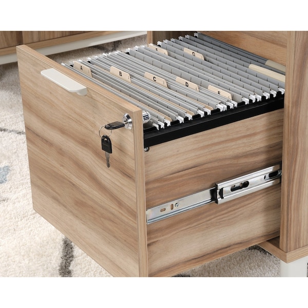 Sauder 29.53 in D X 29.76 in H, 65.12 in W X Engineered wood, Metal - 426018