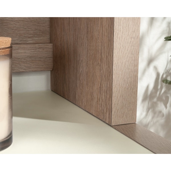 Sauder 12.76 in D X 42.24 in H, 65.98 in W X Engineered wood, Glass - 432895