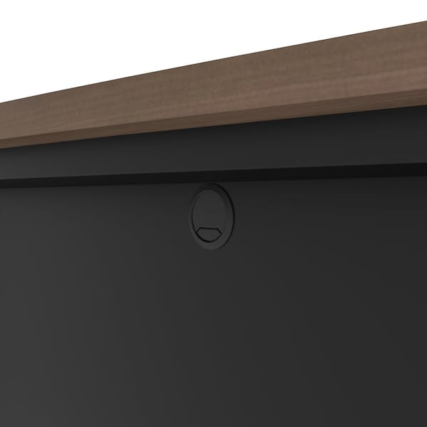 Bestar Connexion 72W Desk Shell, Antigua & Black - 93400-000052