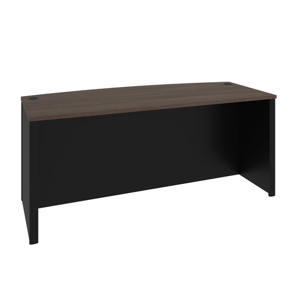 Bestar Connexion 72W Desk Shell, Antigua & Black - 93400-000052