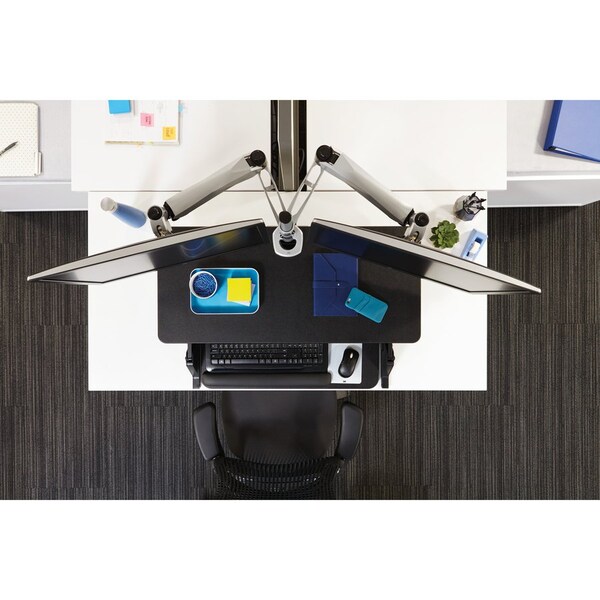 3M Precision Standing Desk, 22.2 in D X 20 in H, 35.4 in W X Black - MMMSD60B