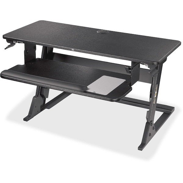 3M Precision Standing Desk, 22.2 in D X 20 in H, 35.4 in W X Black - MMMSD60B