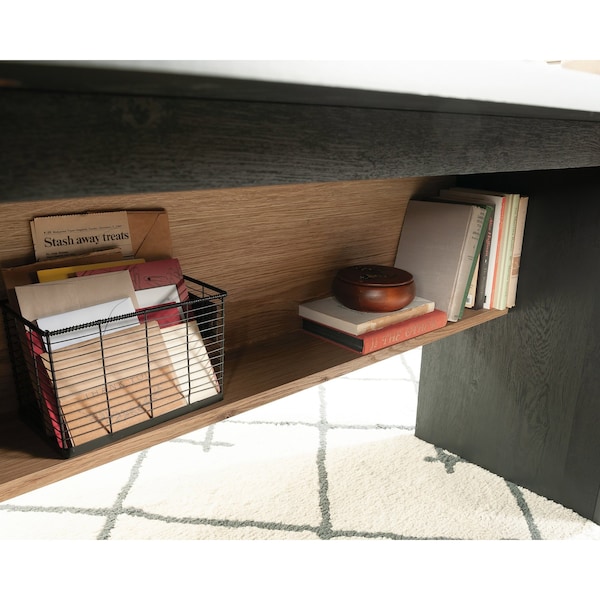 Sauder 58.66 in D X 29.76 in H, 59.06 in W X Engineered wood, Metal - 430751