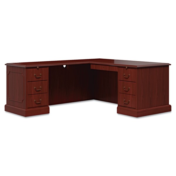 Hon Desk Return L Workstation Left Return, 24 in D X 29-1/2 in H, 48" W X Mahogany - H94216L.NN