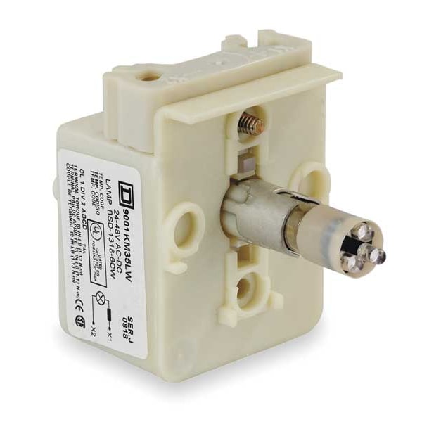 Módulo de lámpara Schneider Electric, 30mm, 24-28AC/DC, Blanco, LED - 9001KM35LW