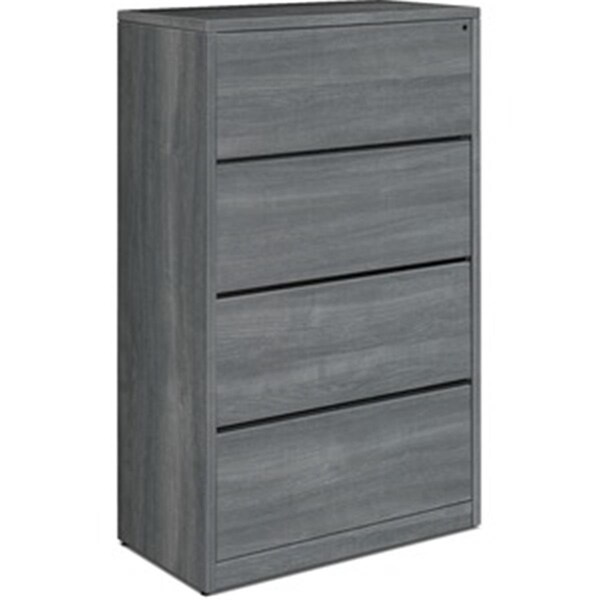 Juki Furniture 36 in. 10500 Series Sterling Ash Laminate Desking Lateral File - JU3203882