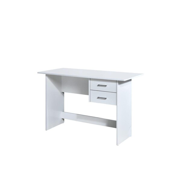 Made-To-Order 29.5 x 24 x 47 in. Writing Desk with 2-Drawers, White - MA2977272