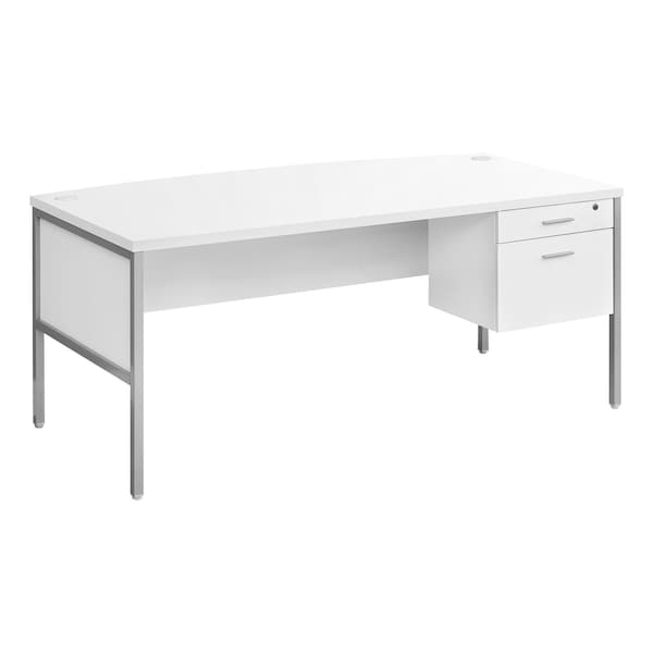 Monarch Specialties Computer Desk, 35.5 in D X 30 in W X Particle Board, Hollow-Core, Laminate, Mdf, Metal, Plastic, White - I 7725