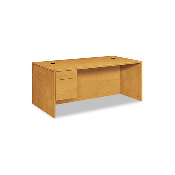 Hon HON, 10500 SERIES LARGE inLin OR inUin 3/4 HEIGHT PEDESTAL DESK, 72W X 36D X 29.5H, HARVEST - 10586LCC