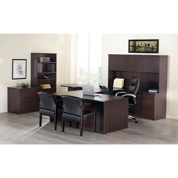 Lorell Bridge, 24 in D X 29 in H, 48 in W X Particleboard, Espresso - PB2448ES