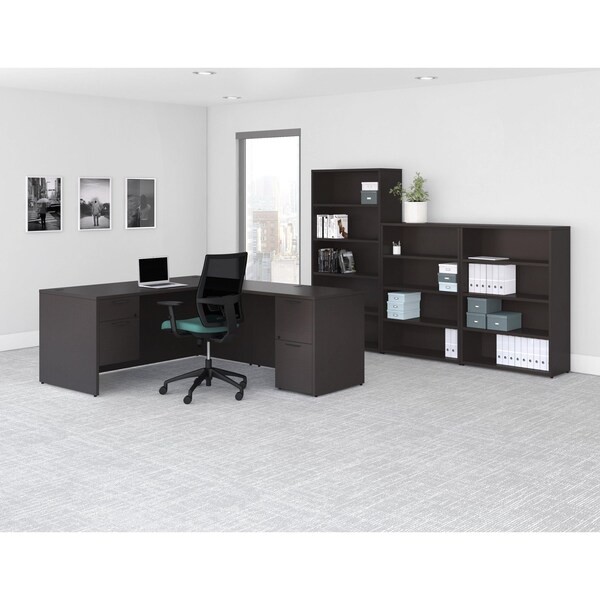 Lorell Bridge, 24 in D X 29 in H, 48 in W X Particleboard, Espresso - PB2448ES