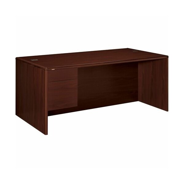 Hon HON 10786LNN, 10700 SERIES SINGLE PEDESTAL CREDENZA, 1 BOX/FILE PEDESTAL, 72W X 29.5H MAHOGANY - HON10786LNN