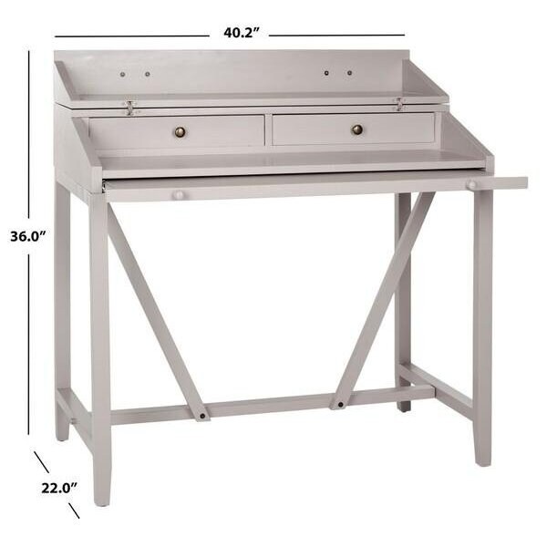 Safavieh Wyatt Writing Desk - Grey - AMH6509C