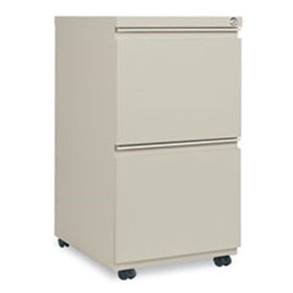 Fine-Line Two-Drawer Metal Pedestal File - Putty - 14.87 x 19.12 in. - FI3200983