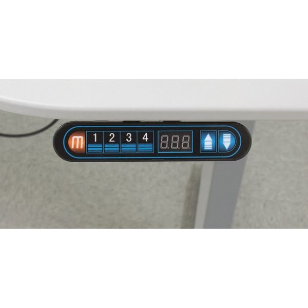 Motionwise Adjustable Desk Adjustable Desk, 30" D X 28" to 48" H, 60" W X Medium Density Fiberboard, Gray - SDD60G