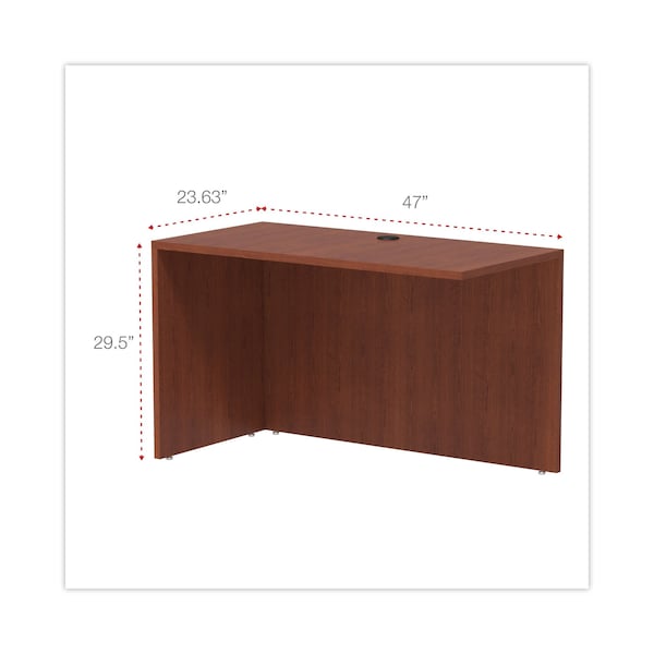 Alera Desk Shell Valencia(TM) Series Reversible Return/Bridge Shell, 23-5/8" D X 29-1/2" H, 47-1/4" W X - ALEVA354824MC