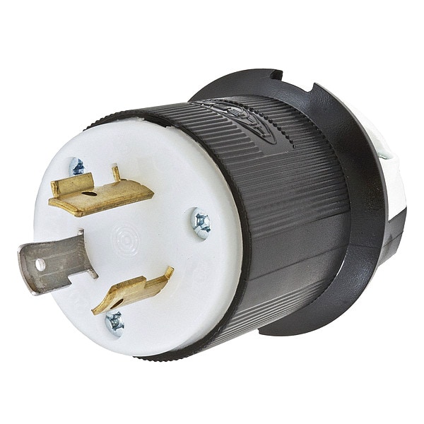Hubbell 20A Twist-Lock Plug 2P 3W 277VAC L7-20P BK/WT - HBL2331