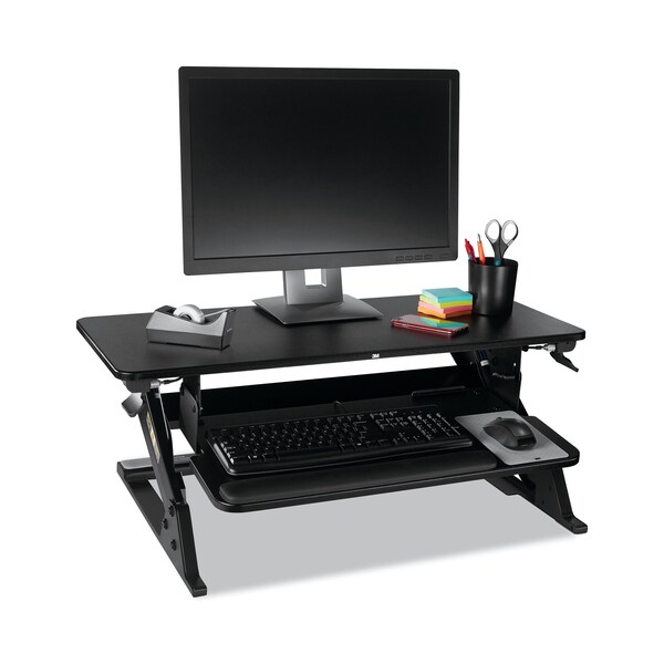 3M Desks, 22.2" D X 20 in H, 35.4" W X Black - SD60B