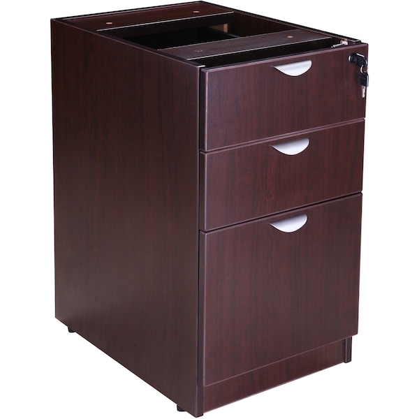 Boss Deluxe Pedestal-Full, Box/Box/File, 15.5"Wx22"D, Mocha - N166-MOC