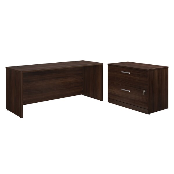 Officeworks By Sauder 22.992 in D X 29.291 in H, 105.984 in W X Engineered wood - 431548