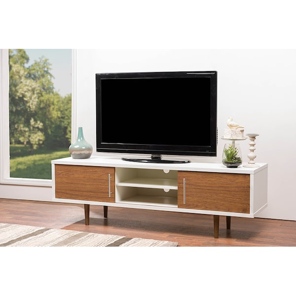 Baxton Studio Gemini Wood Contemporary TV Stand - 111-5483